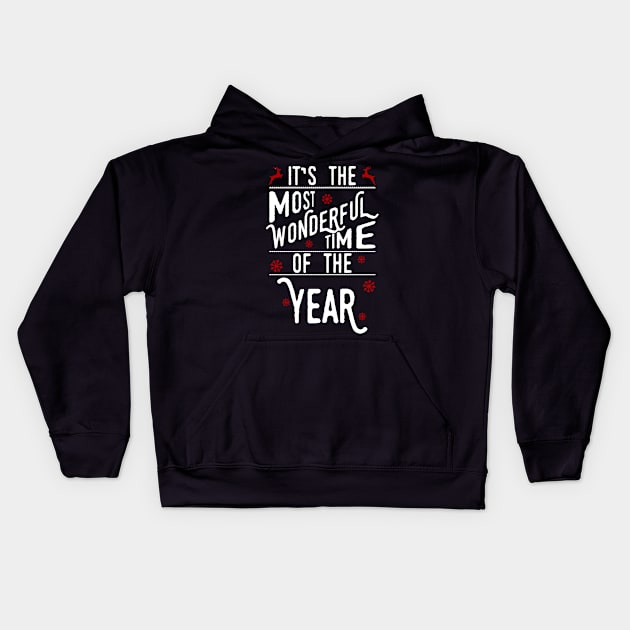 Christmas: It's the most wonderful time of the year Kids Hoodie by nektarinchen